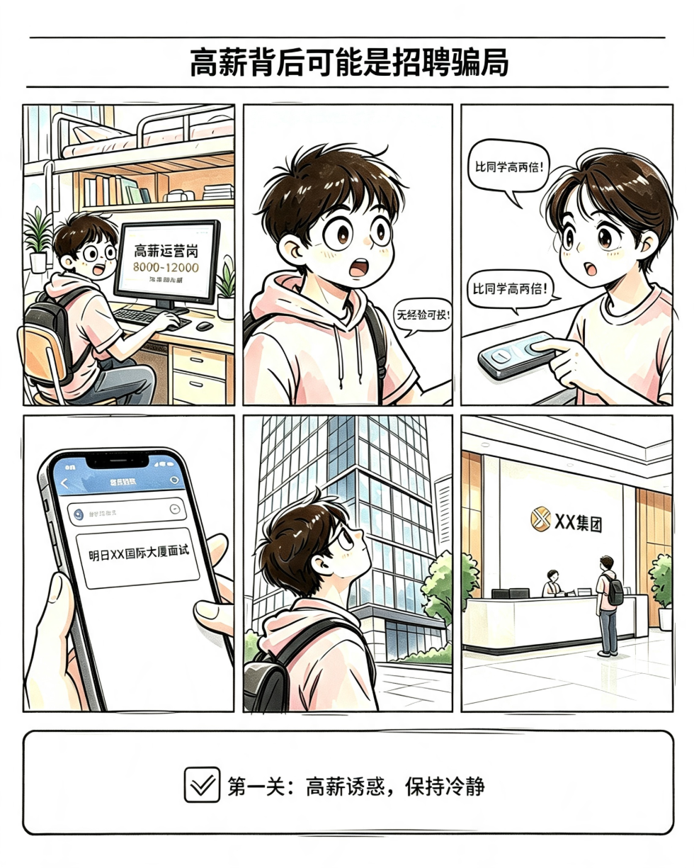 漫说反诈|应届生求职警惕虚假高薪招聘