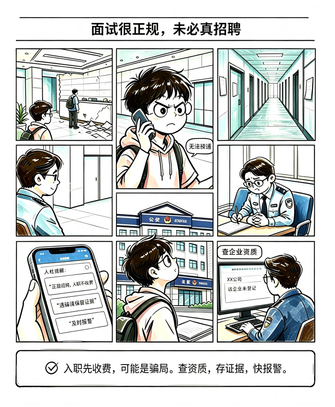 漫说反诈|应届生求职警惕虚假高薪招聘 【4】